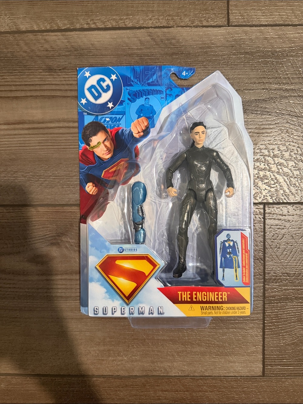 DC The Engineer Superman Action Figure - Black and Blue Accessory’s